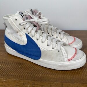 Nike Blazer Mid 77 Jumbo Men 13 Phantom Old Royal Blue Baseball Leather Sneakers